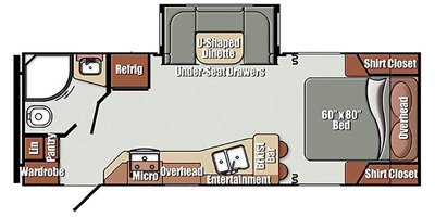 2017 Gulf Stream Geo 235RBS floorplan