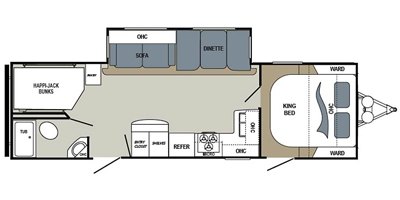 2017 Dutchmen Aerolite 284BHSL floorplan