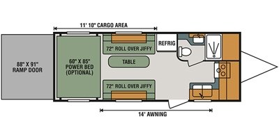 2017 KZ Sportsmen Sportster 220THR floorplan