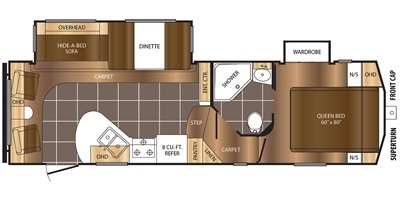 2017 Prime Time Manufacturing Crusader 260RLD floorplan