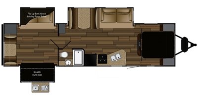 2017 Cruiser RV Shadow Cruiser 331BHD floorplan