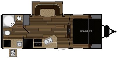 2017 Cruiser RV Radiance Ultra Lite R-23RB floorplan