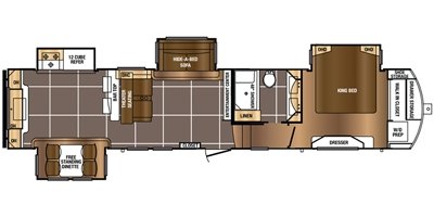 2017 Prime Time Manufacturing Sanibel 3790 floorplan