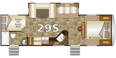 2017 Northwood Nash 29S floorplan