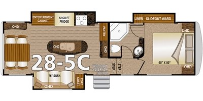 2017 Northwood Arctic Silver Fox Edition 28-5C floorplan
