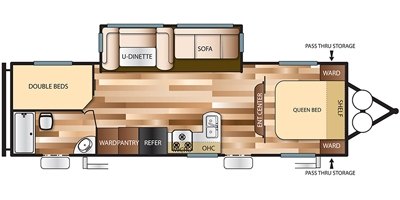 2017 Forest River Salem Cruise Lite West 263BHXL floorplan
