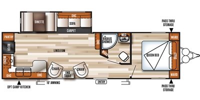 2017 Forest River Salem T27RKSS floorplan