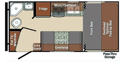 2017 Gulf Stream Northern Express 718FB floorplan