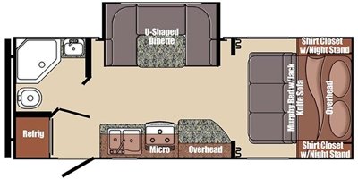 2017 Gulf Stream Northern Express 721FS floorplan