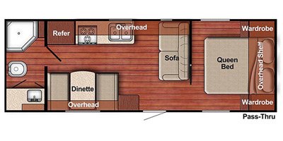 2017 Gulf Stream Conquest Lite 241RB floorplan