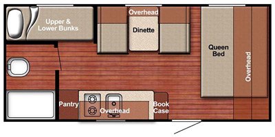 2017 Gulf Stream Innsbruck Super Lite 198BH floorplan