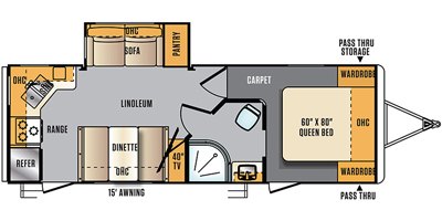 2017 Forest River Wildcat Maxx T245RGX floorplan