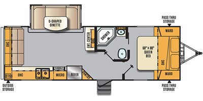 2017 Forest River Wildcat Maxx T255RLX floorplan