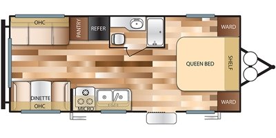 2018 Forest River Salem Cruise Lite T202RDXL floorplan