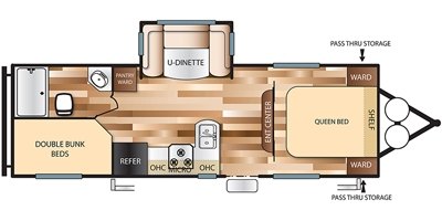 2018 Forest River Salem Cruise Lite T241BHXL floorplan