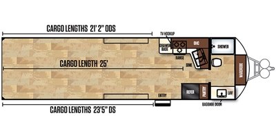 2018 Forest River Work And Play FRP 30FBW floorplan
