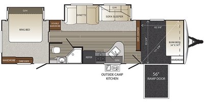 2018 Keystone Outback Super-Lite 324CG floorplan