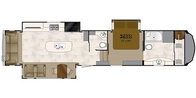 2018 Heartland Bighorn BH 3870 FB floorplan