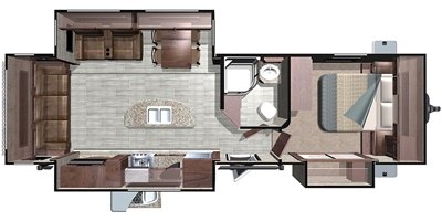 2018 Highland Ridge Mesa Ridge MR292RLS floorplan