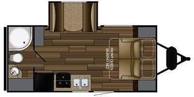 2018 Cruiser RV Shadow Cruiser SC193MBS floorplan