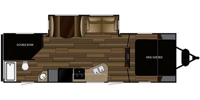 2018 Cruiser RV Radiance Ultra Lite R-27BH floorplan