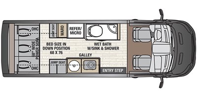 2018 Coachmen Crossfit 22C floorplan