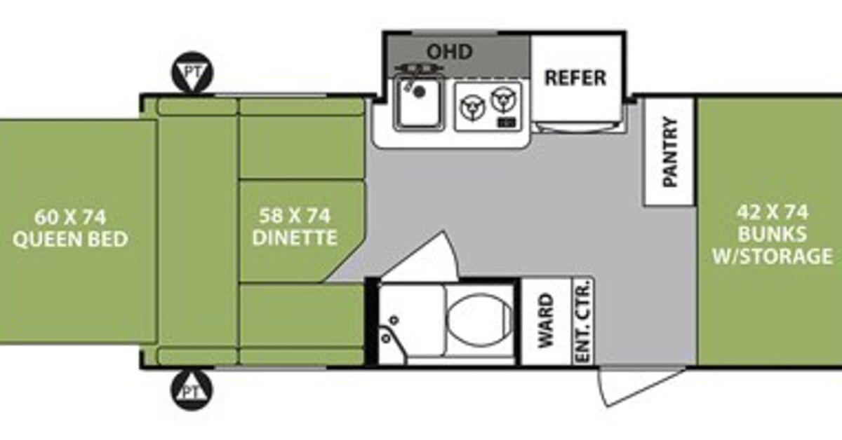 2018 Forest River R Pod Rp 176t Rv Guide, R Pod Bunk Beds