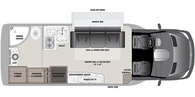 2018 Airstream Atlas Murphy Suite floorplan