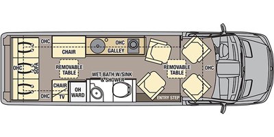 2018 Coachmen Galleria 24Q floorplan