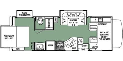 2018 Forest River Forester 2501TS floorplan