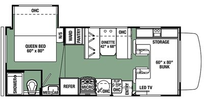 2018 Forest River Forester 2251S LE floorplan