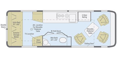 2018 Winnebago Era 70B floorplan