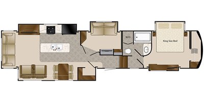 2018 DRV Elite Suites 44 Cumberland floorplan