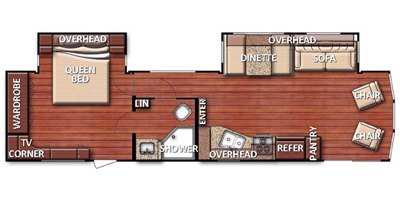 2018 Gulf Stream Trailmaster Lodge Series 34FLS floorplan