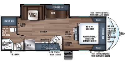 2018 Forest River Wildcat Maxx T26FBS floorplan