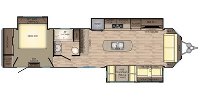 2018 CrossRoads Hampton HP360FDD floorplan