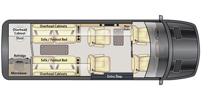 2018 Fleetwood Irok Cruiser F4 floorplan