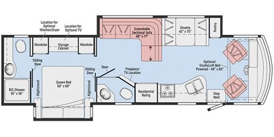 2018 Winnebago Vista LX 35F floorplan