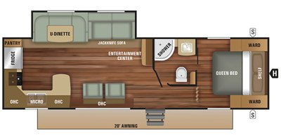 2018 starcraft autumn ridge outfitter travel trailer 27rks