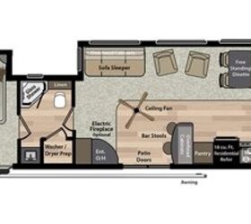 2019 Keystone Residence 40FK floorplan