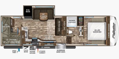 2019 Grand Design Reflection 150 Series 290BH floorplan