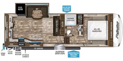 2019 Grand Design Reflection 150 Series 273MK floorplan