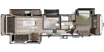 2019 Highland Ridge Silverstar SF371MBH floorplan