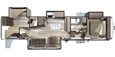 2019 Highland Ridge Silverstar SF374BHS floorplan