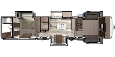 2019 Highland Ridge Silverstar SF370RBS floorplan