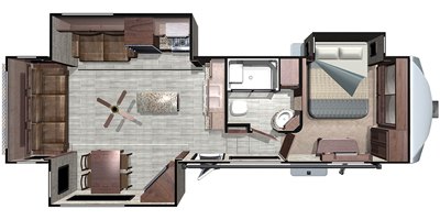 2019 Highland Ridge Mesa Ridge MF337RLS floorplan