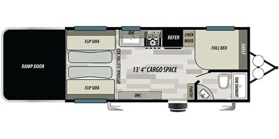 2019 Forest River Sandstorm 181 SLC floorplan