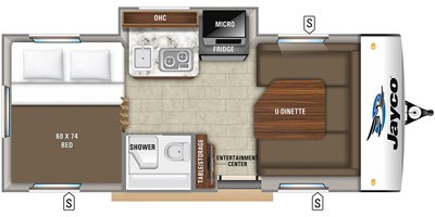 2019 Jayco Hummingbird 17FD floorplan