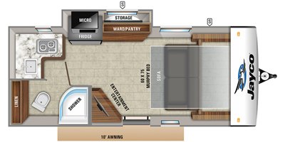 2019 Jayco Hummingbird 17MBS floorplan