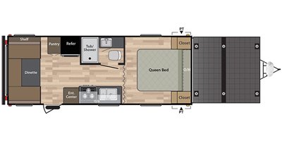 2019 Keystone Springdale (West) 211SRTWE floorplan